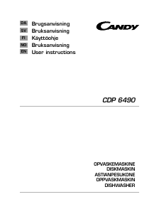 Bruksanvisning Candy CDP 6490-86 Diskmaskin
