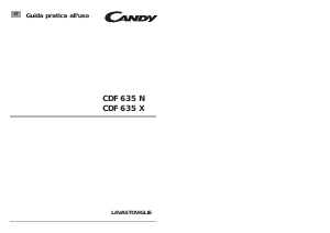 Manuale Candy CDF 635 X-47 Lavastoviglie