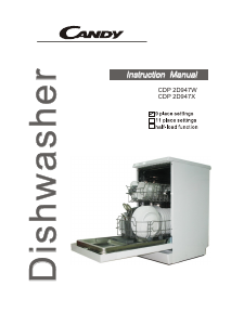 Manual Candy CDP 2D947X Dishwasher