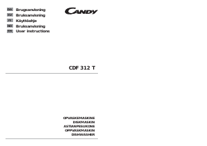 Käyttöohje Candy CDF312T-86S Astianpesukone