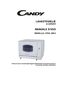 Manuale Candy CPOS 100-S Lavastoviglie