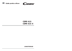 Manuale Candy CDF8 615 X - 01 Lavastoviglie