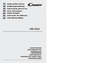 Manual de uso Candy CDI 1012/A-80 Lavavajillas