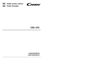 Manuale Candy CDS 355NDUEDI Lavastoviglie