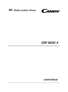 Manuale Candy CDP 6650X-01 Lavastoviglie
