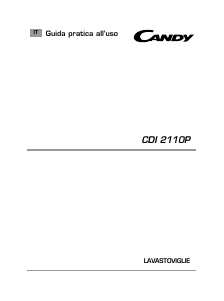 Manuale Candy CDI 2110P-02 Lavastoviglie