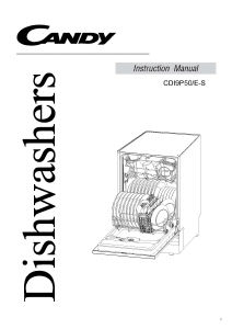 Manual Candy CDI 9P50/E-S Dishwasher