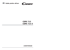 Manuale Candy CDF8 715X - 01 Lavastoviglie