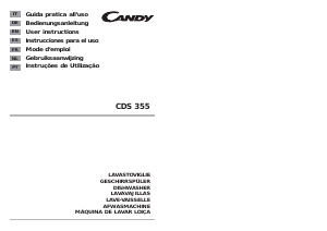 Bedienungsanleitung Candy CDS 355XDUEDI Geschirrspüler