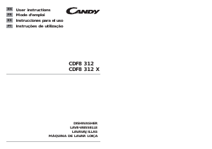 Manual de uso Candy CDF8 312X/1-S Lavavajillas