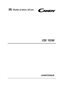 Manuale Candy CDI 1D36-02 Lavastoviglie