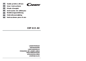 Manuale Candy CDF 615 AX AUS Lavastoviglie