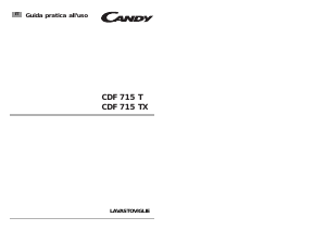 Manuale Candy CDF 715 47 Lavastoviglie