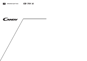 Manuale Candy CD 701 BIT Lavastoviglie