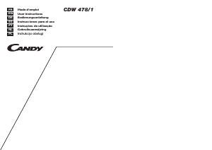 Instrukcja Candy CDW 478/1 Zmywarka