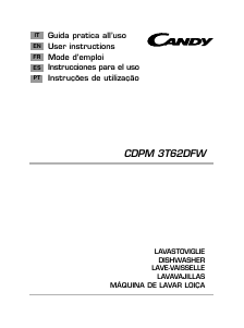 Manual de uso Candy CDPM 3T62DFW Lavavajillas