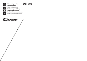 Manuale Candy DSI 795GH Lavastoviglie