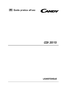 Manuale Candy CDI 3515/E-02 Lavastoviglie