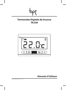 Manuale BPT TA 350 Termostato