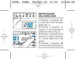 Manuale BPT TH 345 Termostato