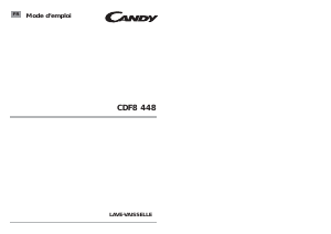 Mode d’emploi Candy CDF8 448-47 Lave-vaisselle