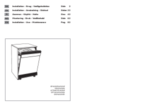 Manual Candy CDF 622X-86S Dishwasher