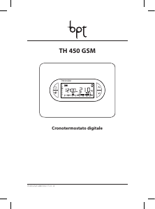Manuale BPT TH 450 GSM Termostato