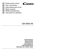 Manual de uso Candy CDI 5650 P2-S Lavavajillas