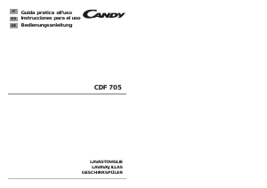 Manuale Candy CDF 705-01S Lavastoviglie