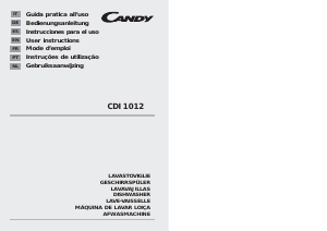 Manual Candy CDI 1012/4-80 Dishwasher