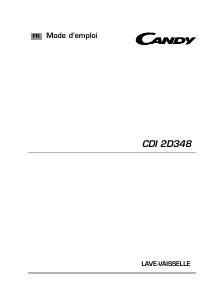 Mode d’emploi Candy CDI 2D348-47 Lave-vaisselle