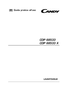 Manuale Candy CDP 68533X-01 Lavastoviglie