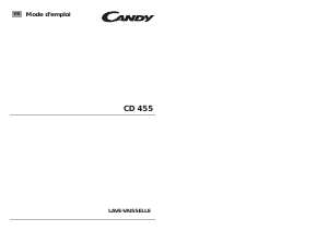 Mode d’emploi Candy CD 455/2-47 Lave-vaisselle