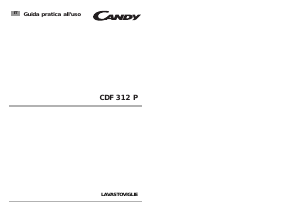 Manuale Candy CDF 312 P 01 Lavastoviglie