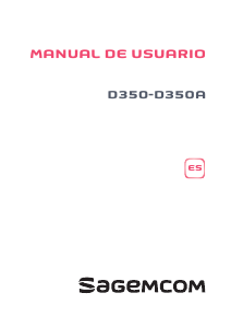 Manual de uso Sagemcom D350 Teléfono inalámbrico