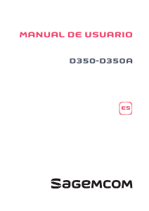 Manual de uso Sagemcom D350A Teléfono inalámbrico