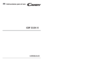 Manual de uso Candy CDF3154XIDE Lavavajillas