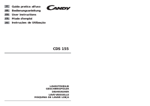 Manuale Candy CDS 155X/1-S Lavastoviglie