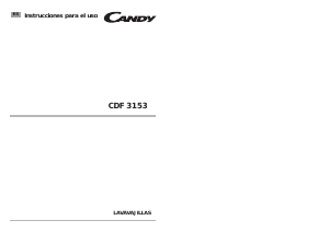 Manual de uso Candy CFD 3153SE-37 Lavavajillas