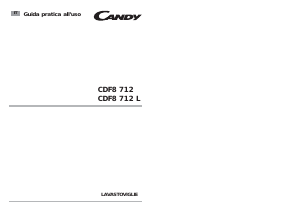 Manuale Candy CDF8 712-01 Lavastoviglie