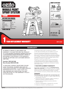 Manual Ozito MPS-8000 Paint Sprayer