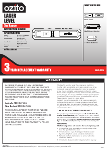 Manual Ozito LLR-005 Level