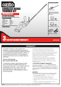 Manual Ozito OHT-0185 Hedgecutter