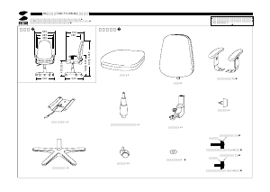 説明書 サンワ SNC-T113BLN 事務用椅子