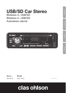 Handleiding Clas Ohlson NCD-7602 Autoradio