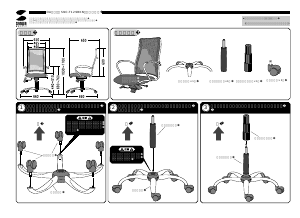 説明書 サンワ SNC-T129BKN 事務用椅子