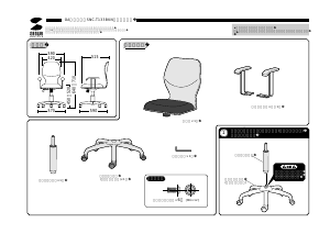 説明書 サンワ SNC-T133BKN 事務用椅子