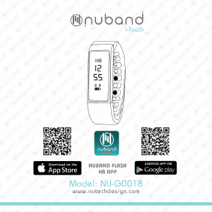 Handleiding Nuband NU-G0018 i-Touch Activity tracker