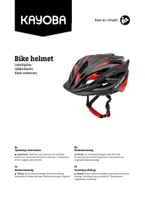 Manual Kayoba 004-435 Bicycle Helmet