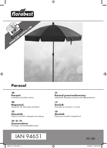 Használati útmutató Florabest IAN 94651 Kerti napernyő